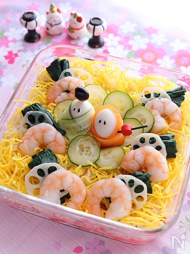 ひなまつりのスコップちらし寿司