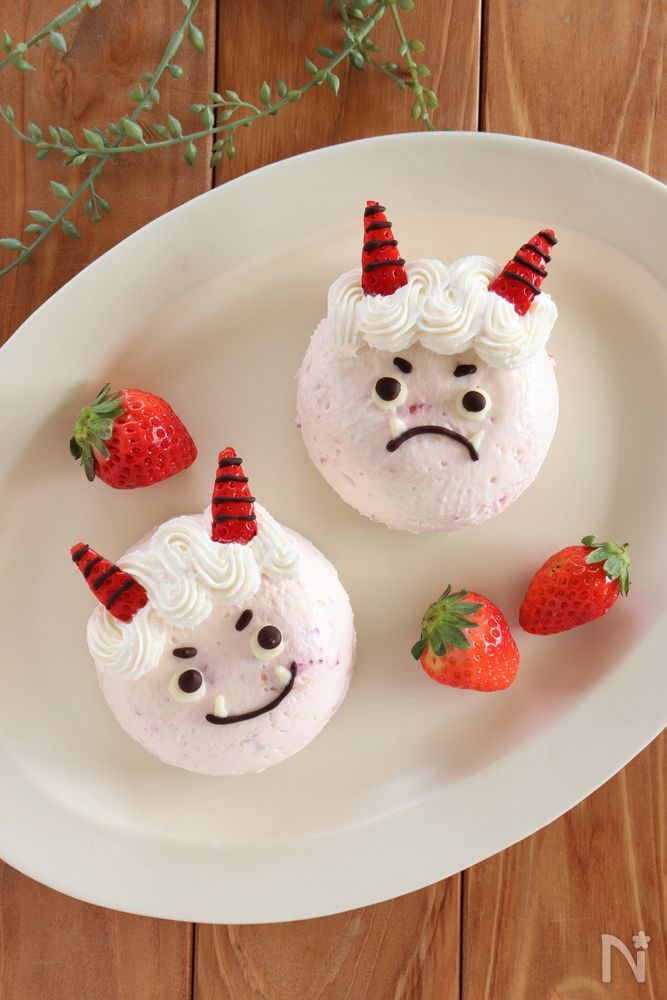 赤鬼さんのいちごレアチーズケーキ