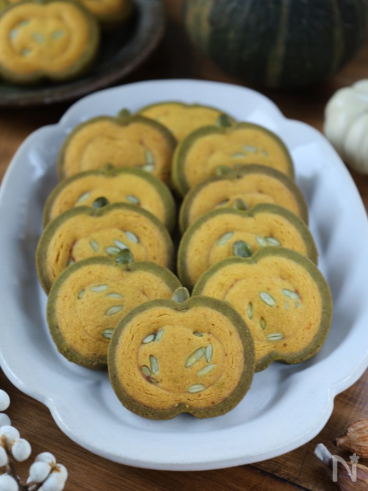 まるで本物南瓜のアイスボックスクッキー