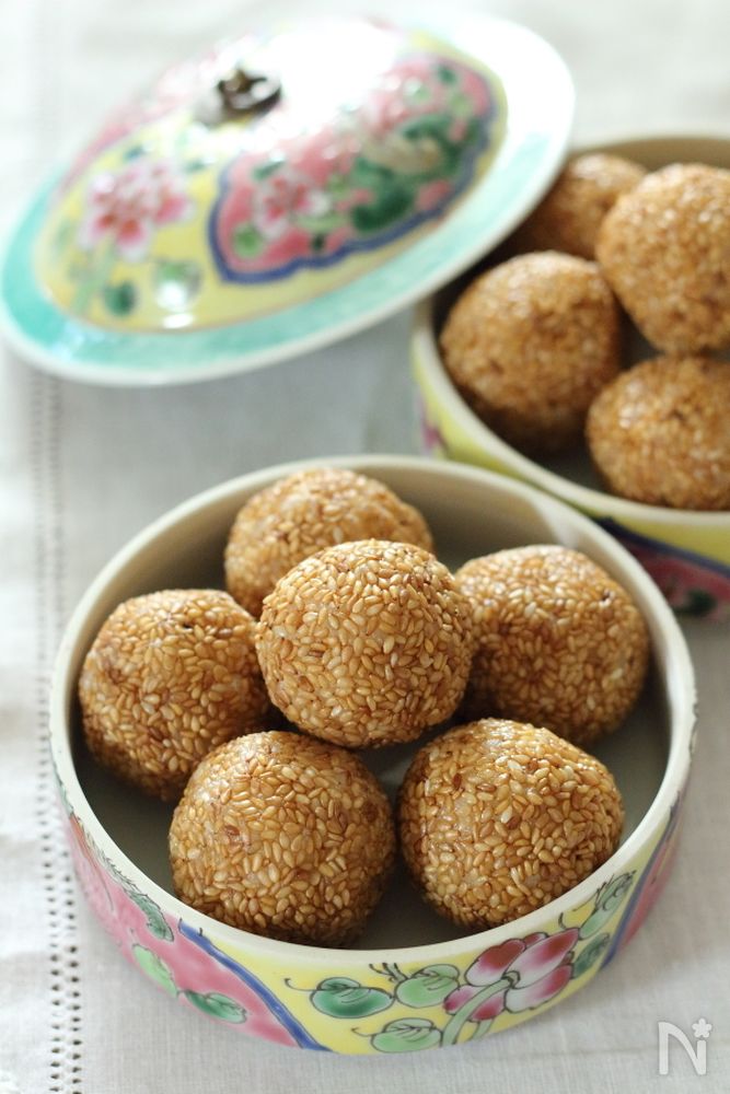 栗きんとん胡麻揚げ団子