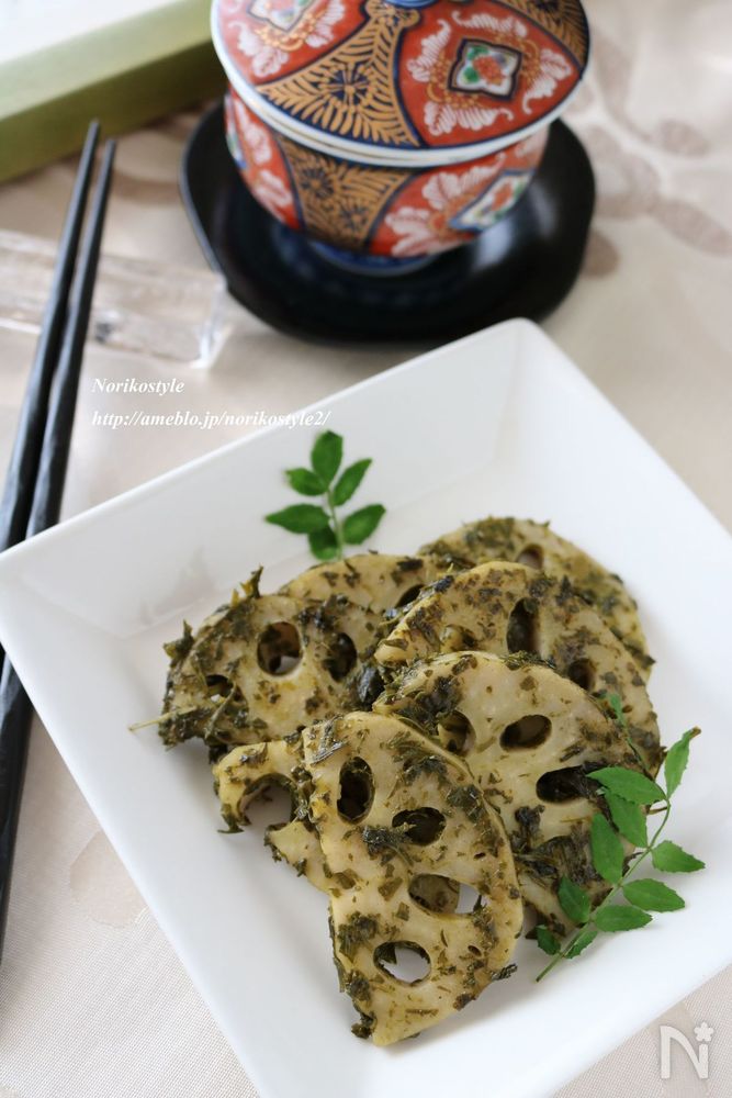 お茶殻のれんこんきんぴら