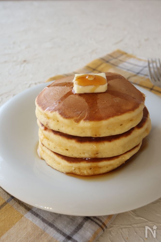 ラクうまおやつ栗きんとんホットケーキ