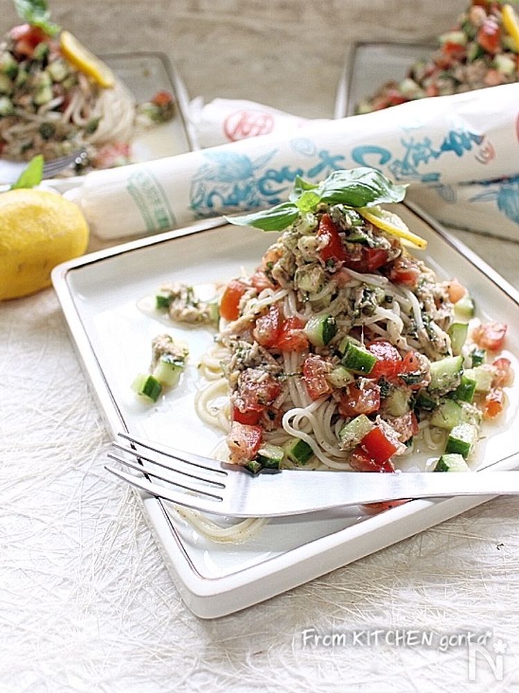 カッペリーニ風ひやむぎ