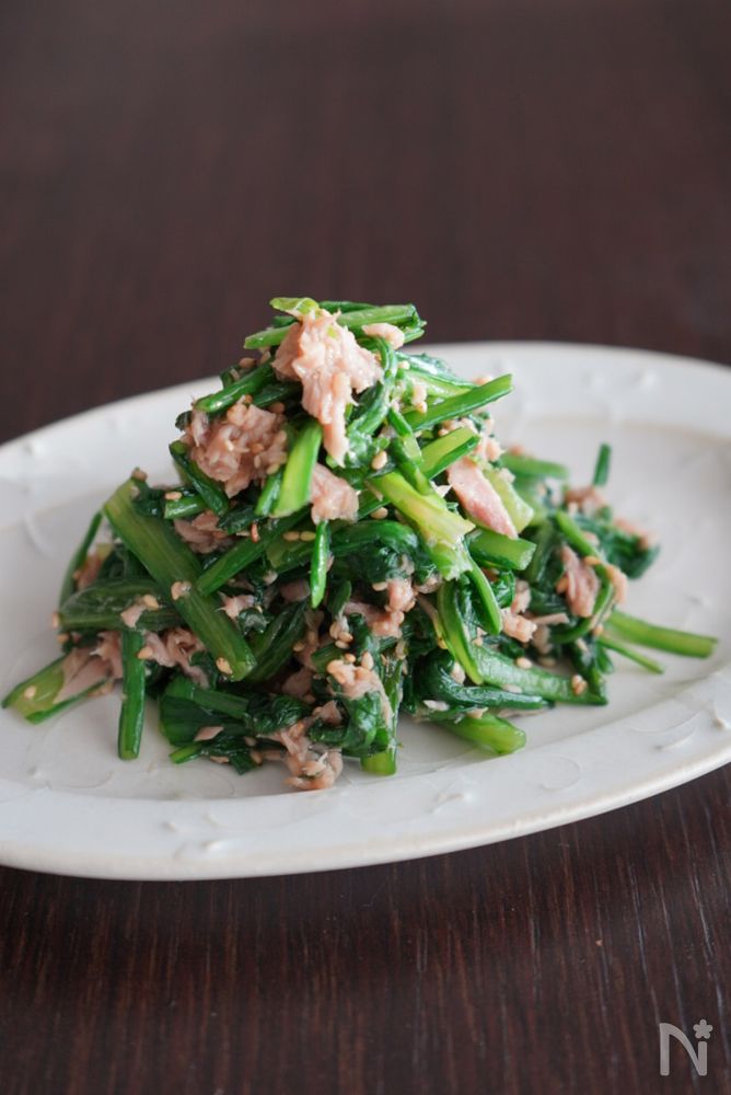 春菊嫌いもパクパクいけちゃう春菊ツナ和え