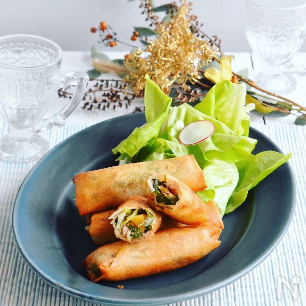 簡単エスニック春巻き。伊達巻リメイク