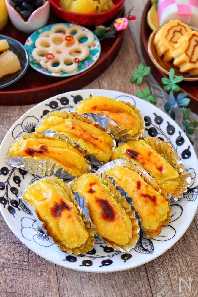 おせちリメイク 栗きんとんでやわらかスイートポテト